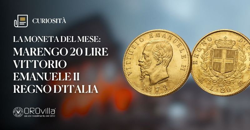 La Moneta del mese: Marengo 20 Lire Vittorio Emanuele II Regno d'Italia